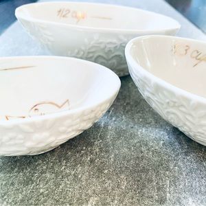 Porcelain Measuring Bowls 3 Set